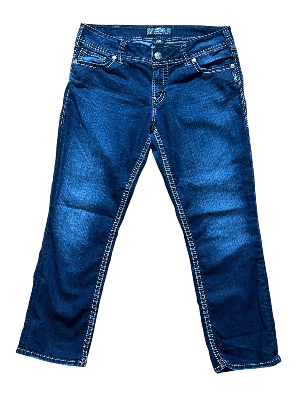 Silver Suki Capri Jeans
